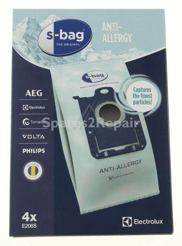 Vacuum Cleaner Bags - E206s 9001684605 E206s Dust Bags Anti-allergy X4 [Electrolux Aeg]