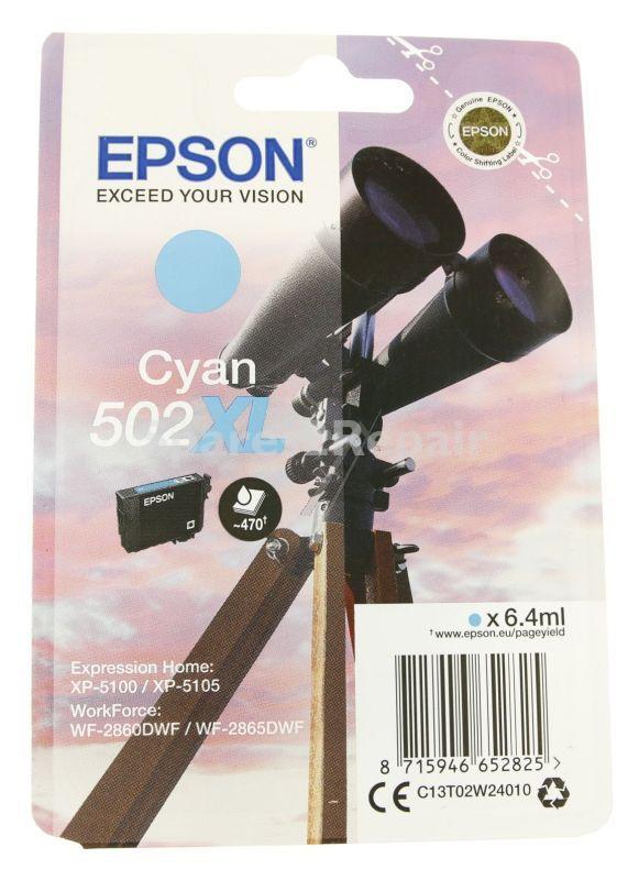 Epson Cartridge - 502xl C13t02w24010 Ink Cartridge Cyan 6 4ml