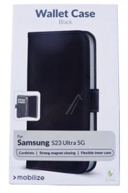 Mobilize Leather Bag Gsm - 28605 Mobilize Classic Gelly Wallet Book Case Samsung Galaxy S23 Ultra 5g Black