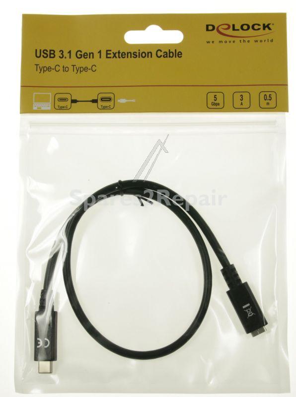 Delock Usb-connector - Verlangerungskabel Usb 3.1 Usb Type-c Stecker - Buchse 0,5 M