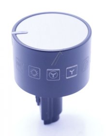 Control Knob - 9072317 Knob 38 Black-inox Ha 12300a [Amica]