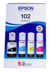 Epson Cartridge - 102 C13t03r640 Epson Ink Multipack 1x127ml-3x70 0ml Ecotank