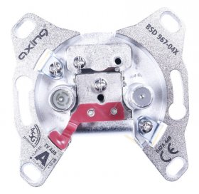 Axing Aerial Outlet Sockets - Bsd 967-04x Multimedia Cable Socket, 4 Db, 5-1800 Mhz, For Cable Tv, For Return Channel, Suitable For Catv Data