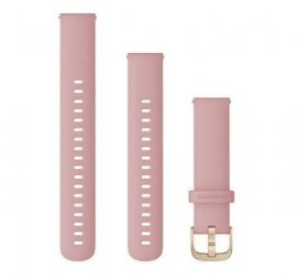 Garmin Wristbands For Smartwatch - 010-12932-03 Garmin Replacement Wristband 18mm Silicone Pink-white Gold Buckle