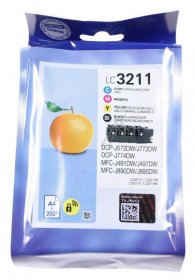 Brother Cartridge - Lc3211valdr Toner Cartridge Multipack Cmyk