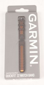 Garmin Wristbands For Smartwatch - 010-13392-05 Garmin Quickfit Wristband 22mm Silicone Graphite-spark Orange