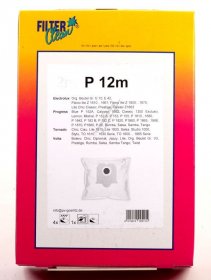 Filterclean Vacuum Cleaner Bags - P12m Fl1179-k Vacuum Cleaner Bag Contents: 5+1 Fleece