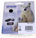 Epson Cartridge - 26xl C13t26214010 Ink Cartridge Black 12 2ml