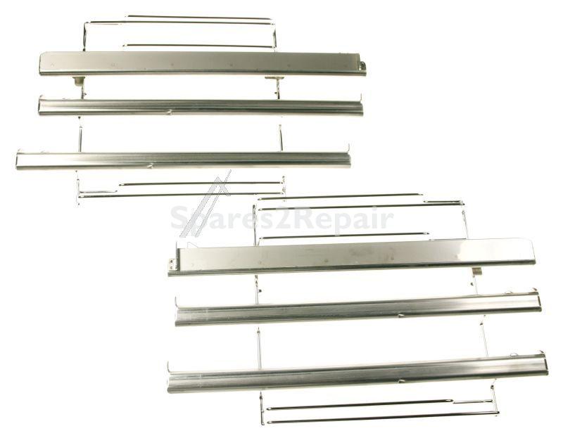 Telescopic Slideout Oven Grills - Hez538s00 17002604 Telescoping Extension Rails 3-fold [Bosch Siemens]