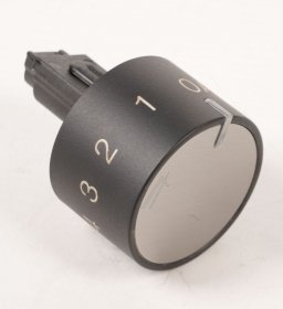 Control Knobs - 9073312 Flush Knob 38 Black Hb 10200bc [Amica]