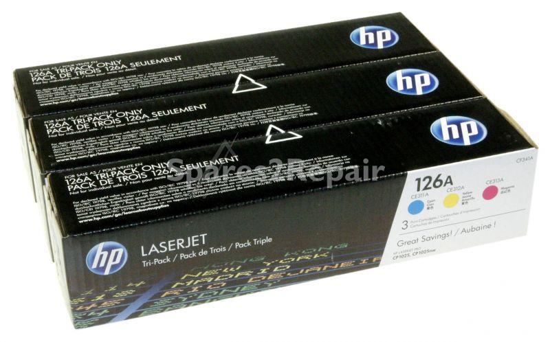 Hewlett Packard Toner Cartridge - 126a Cf341a Toner Multipack Cmy