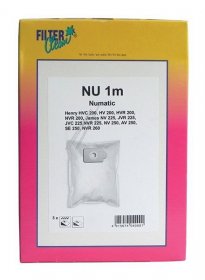 Filterclean Vacuum Cleaner Bags - Nu1m Fl0278-k Nvm-1ch Synthetic Henry Dust Bags X 3