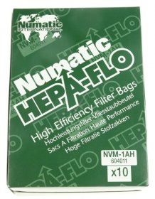 Numatic Vacuum Cleaner Filter - Nvm-1ah 10 Stofzakken 130-160 Modellen