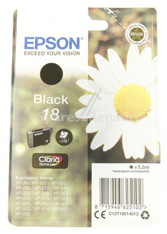 Epson Cartridge - 18 C13t18014012 Toner Cartridge Black 5 2ml