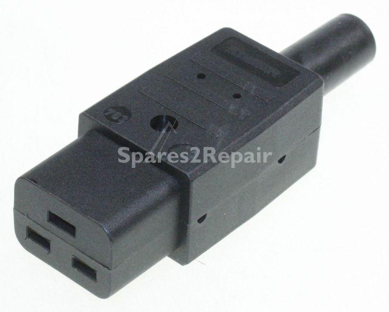 Bachmann Refrigerator Socket - KaltgerÄtekupplung Gerade Schwarz 16a, 250v,70°c