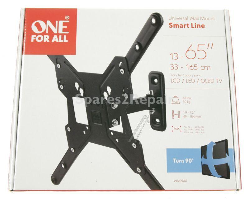 One For All Tv Wall Mount - Smart Line Wm2441 Tv - Wall Mount Vesa 400 - Tilting And Swiveling