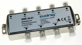 Axing Antenna Splitter Sat/terrestri - Swe 40-01 Antenna Splitter, 4x Sat + 1x Terr.