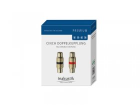 Inakustik Phono Socket/phono Socket Audi - Premium Premium C -doppelkupplung 2er Set Rot & Schwarz