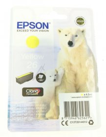Epson Cartridge - 26 C13t26144012 Ink Cartridge Yellow 4 5ml