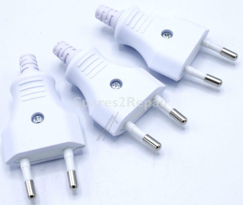 Bachmann European Plug - Euro-plug White, 3 Pcs