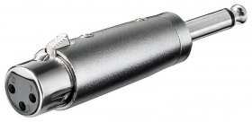 Goobay Xlr Adapter - Xlr Adaptor To Jack Mono 6,35 Mm