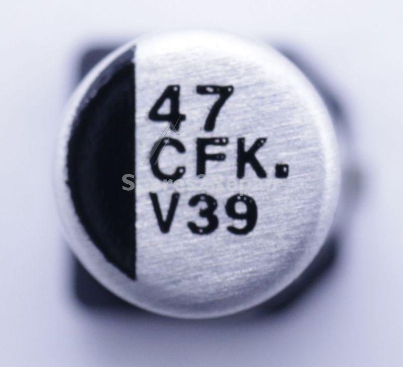 Panasonic 16v Smd-electrolytic 105 Degre - 47uf-16v Smd-elko Pan 105° 5x5,8mm