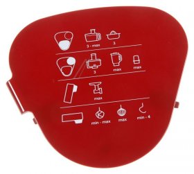 Flap - Kw714828 Medium Speed Outlet Assembly-printed-red [Delonghi]