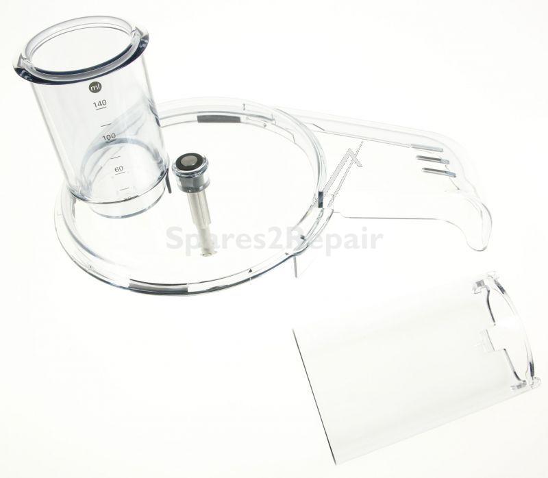 Mixing Bowl Lid - Kw716509 Pusher Flap & Extension Chute [Delonghi]