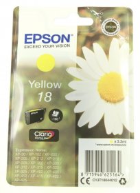 Epson Cartridge - 18 C13t18044012 Ink Cartridge Yellow 3 3ml