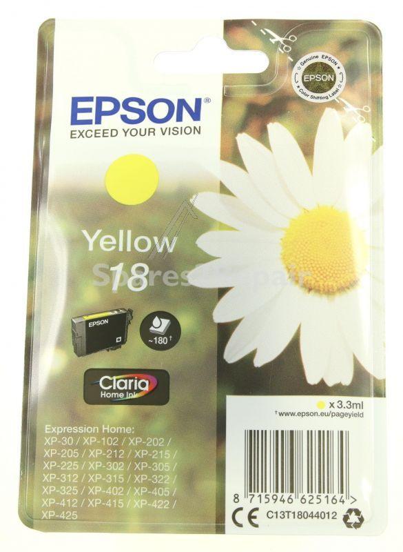 Epson Cartridge - 18 C13t18044012 Ink Cartridge Yellow 3 3ml
