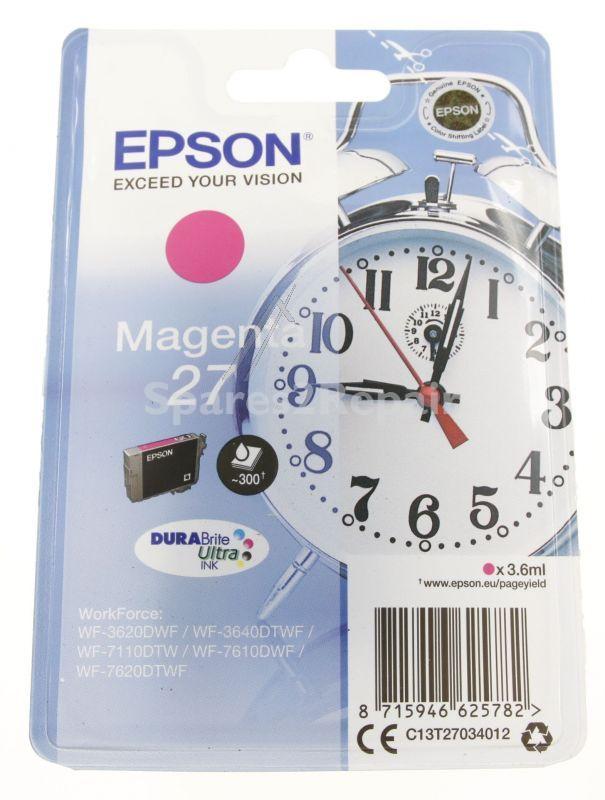 Epson Cartridge - 27 C13t27034012 Ink Cartridge Magenta 3 6ml