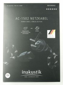 Inakustik Cold Mains Plug And Lead - 00716101 Reference Power Cable Ac-1502 1 0m Nvp