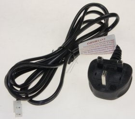 Vestel Mains Power Lead - 30050218 Power Cord Safe Uk 1800-570mm With Grommet Rohs