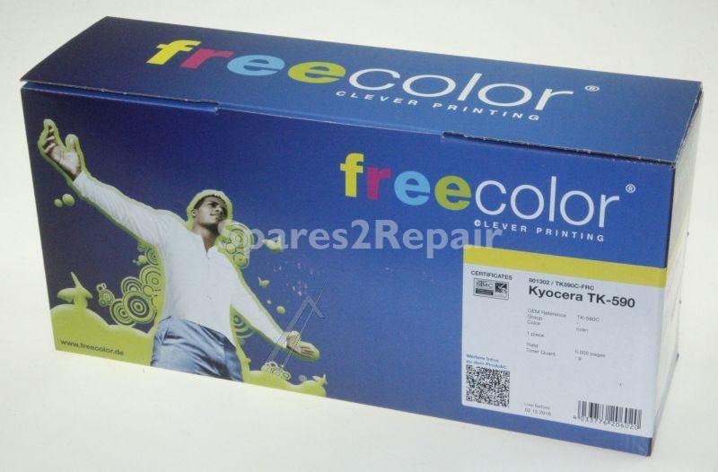 Freecolor Toner Cartridge - Tk590c-frc K15486f7 Toner Cartridge Cyan 5k