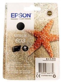 Epson Cartridge - 603 C13t03u14010 Cartridge Black 3 4ml