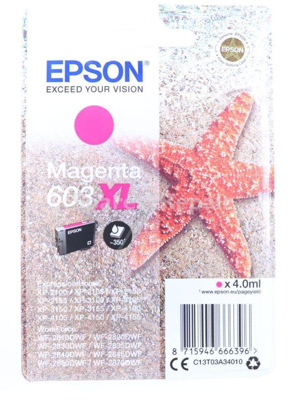 Epson Cartridge - 603xl C13t03a34010 Cartridge Magenta 4ml