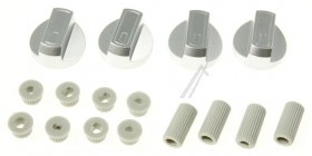 Compatible Lever Set - Universal Multifit Cooker Knob Set - Silver (pack 4)