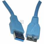 Compatible Type A Plug-micro Usb 3.0 - Cable Usb3 0-type-a Male-type-b Micro Male 5 0m Blue