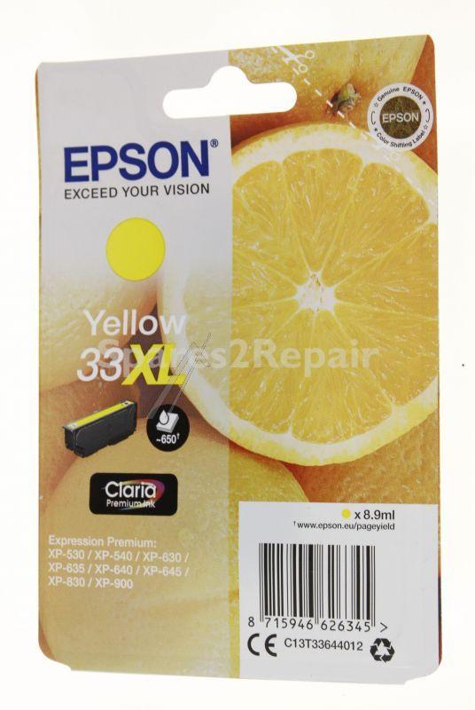 Epson Cartridge - 33xl C13t33644012 Ink Cartridge Yellow 8 9ml