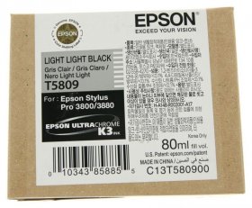 Epson Cartridge - T580900 C13t580900 Ink Cartridge Black-light 80ml
