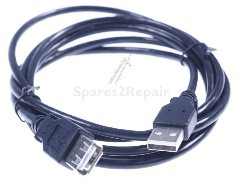 Compatible Usb connector - Usb-a Round Cable 2 0 Black 1 8m