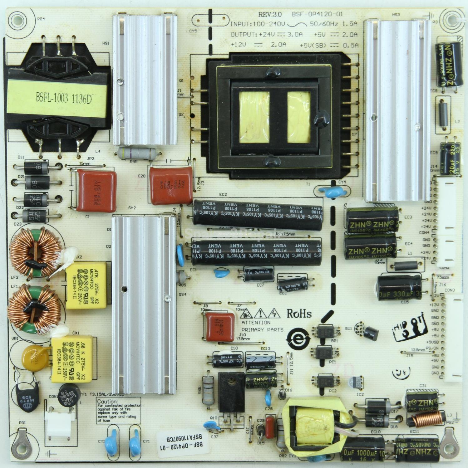 Baird TE-40LEDAL - PSU - BSF-OP4120-01 - REV:3.0