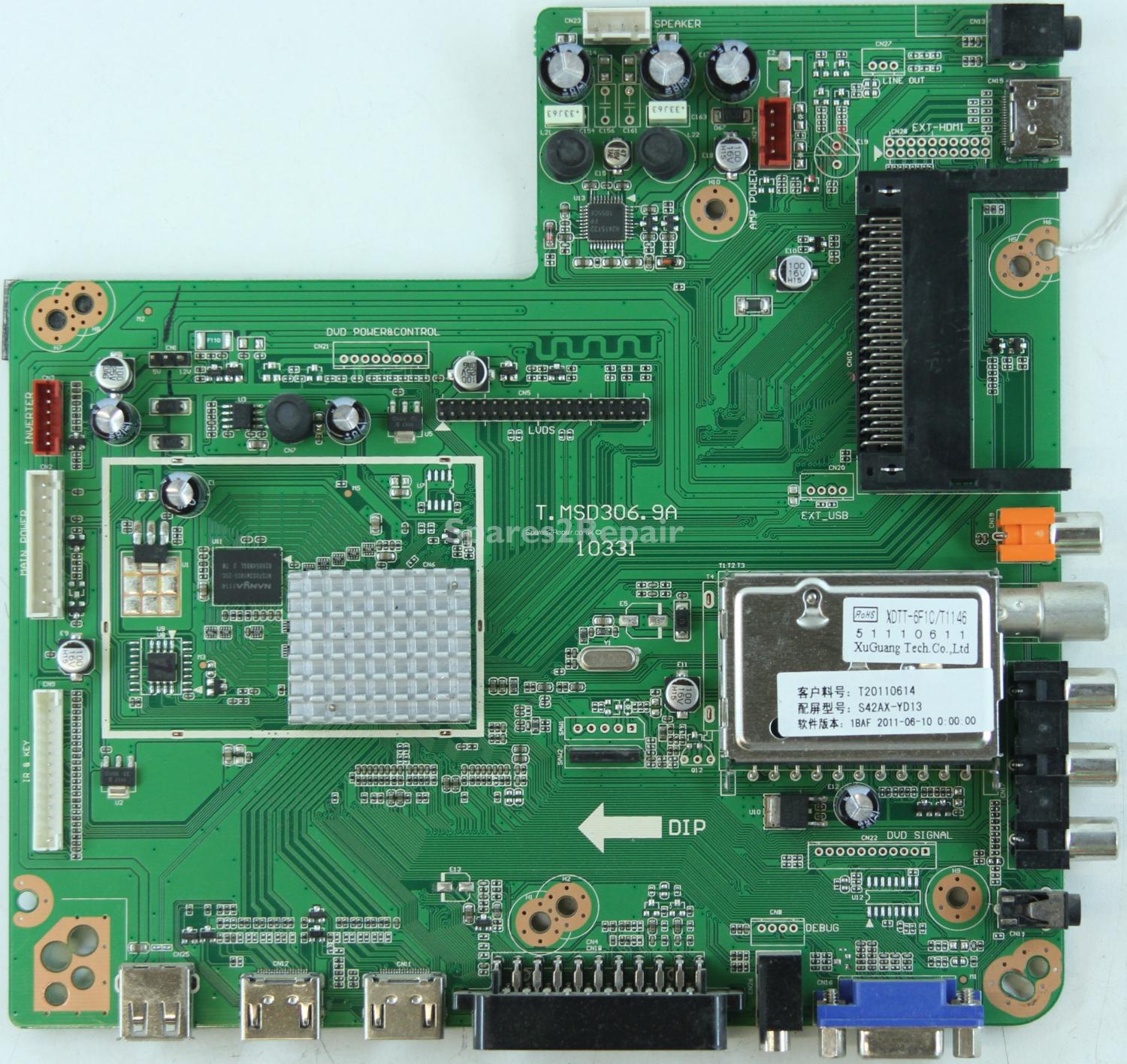 Bush BPDP42HD - Main AV - T.MSD306.9A - 10331 - T20110614 - 1A1F1427 - S42AX-YD13