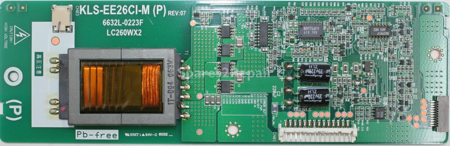 Bush IDLCD26TV22HD - Inverter - 6632L-0223F - KLS-EE26CI-M (P) - Rev 07 - LC260WX2