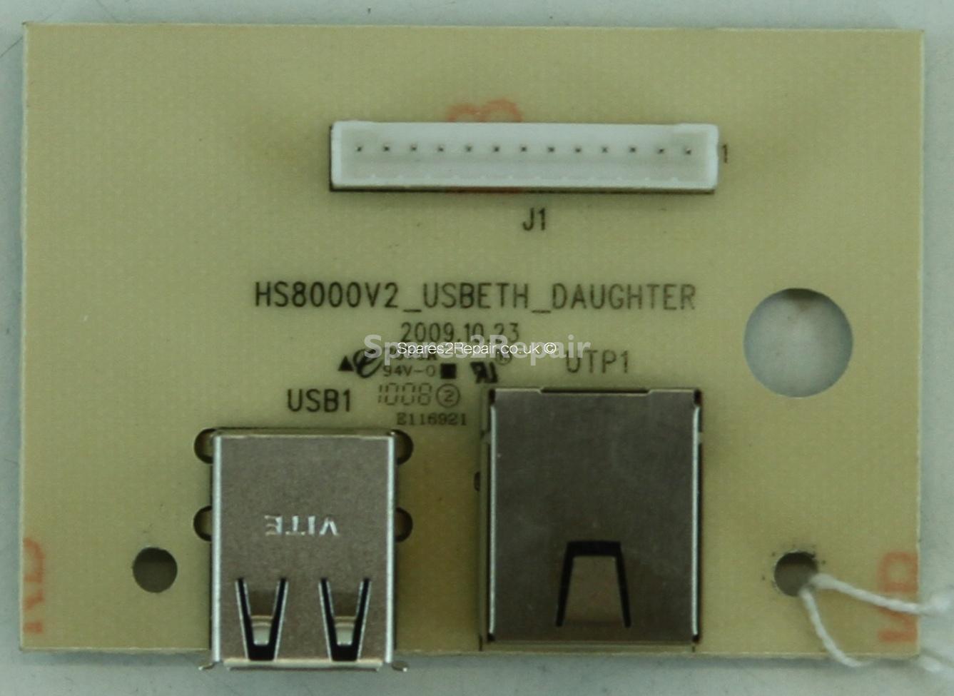Cello C5566DVB-IPTV V1 - USB Internet Connection Board - HS8000V2_USBETH_DAUGHTER