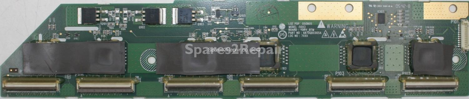 LG 50PX4D - DRV - 6871QDH089A - 6870QDC005A - PDP 050805 - 50X3 YDRV_BTM