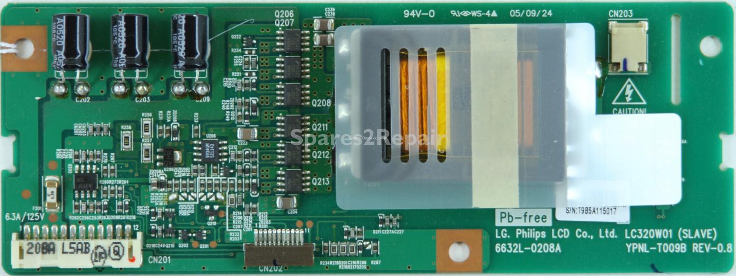 LG 32LX2R - Inverter - YPNL-T009B Rev 0.8 - 6632L-0208A - LC320W01 (SLAVE)