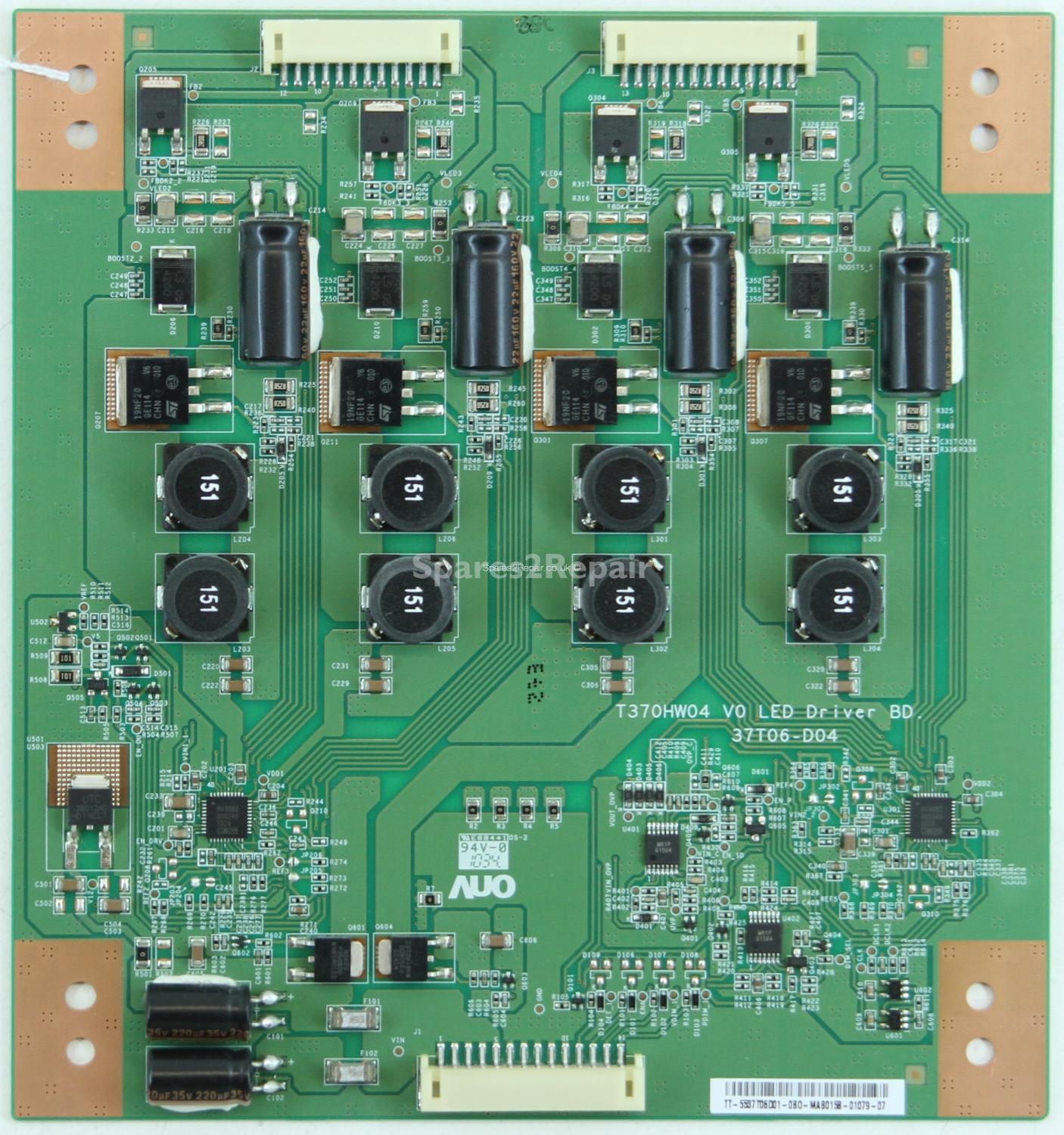 LG 37LE4500 - LED Driver Board - 55.37T06.001 - 37T06-D04 - T370HW04 V0 LED Driver BD