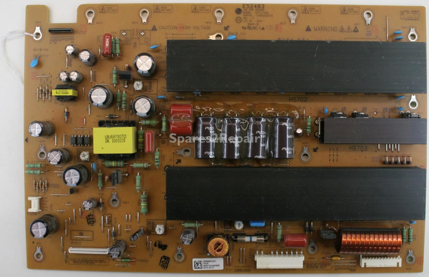 LG 42PJ550 - YSUS - EAX61332701 - REV:P - EBR66607501 - 42T1_YSUS - PDP 091208
