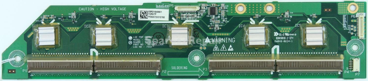 LG 50PC56 - DRV - EBR31649901 - 6870QDC106A - 50X4 YDRV_TOP - PDP 060915